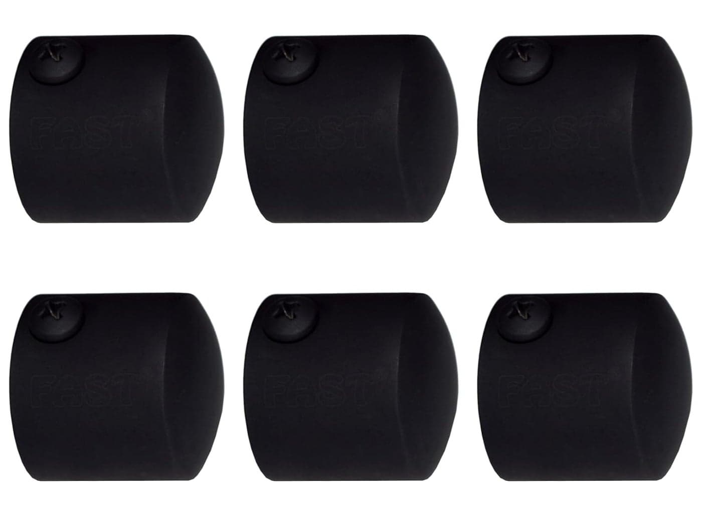 FAST CB45S Black Heavy Stainless Steel Curtain Rod End Cap Bracket Or Finilas for Door and Window 1 Inch Curtain Rod Accessories 6