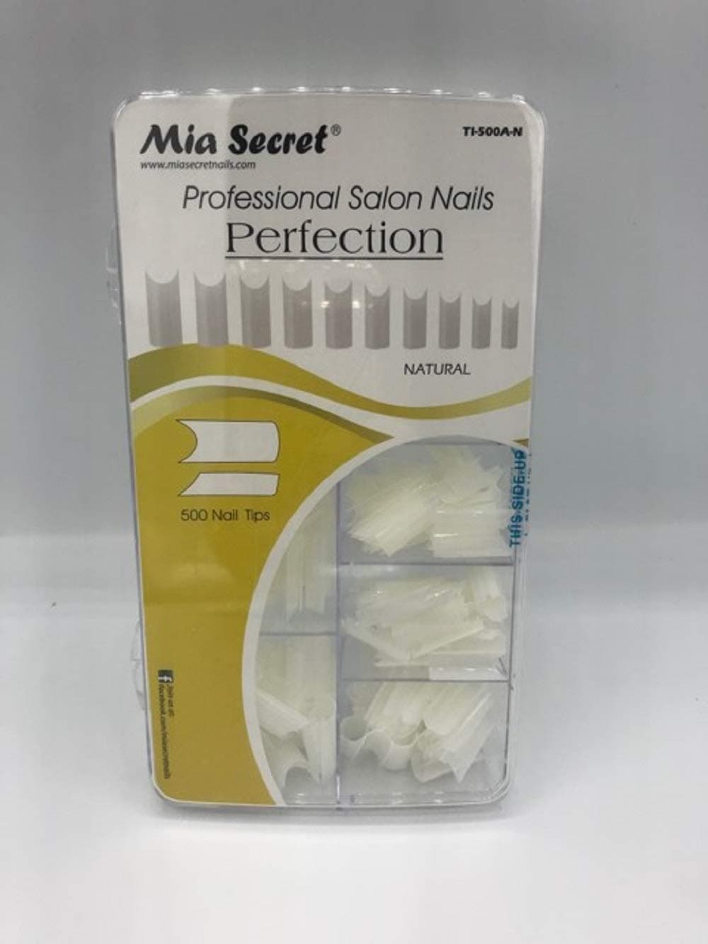 Mia Secret Nail Tip Perfection 500 pcs Clear Or Natural Pick Yours 500 Natural