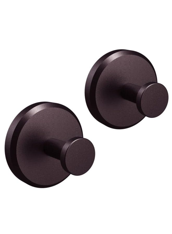 Bathroom Hook With Suction Cup Holder Removable Shower And Kitchen Bronze Hooks Hanger For Towel Bath Robe Coat Loofah 2 Pack