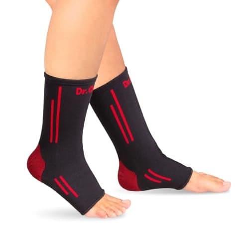 Dr.Ortho Ankle Support For Pain Relief|Ankle Brace For Men & Women| Ankle Binder For Men Foot Support - (Black, Large)