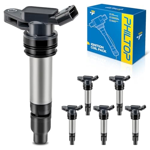 PHILTOP UF594 Ignition Coil Pack, Compatible with 2008-2012 LR2, 2007-2014 XC90, 2010-2016 XC60 3.0L 3.2L, 2011-2016 S60 3.0L, 2007-2015 S80 3.0L 3.2L, 2008-2015 XC70 3.0L 3.2L