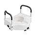 Drive Medical Preservetech Secure Lock Raised Toilet Seat With Handles 5 Inch White