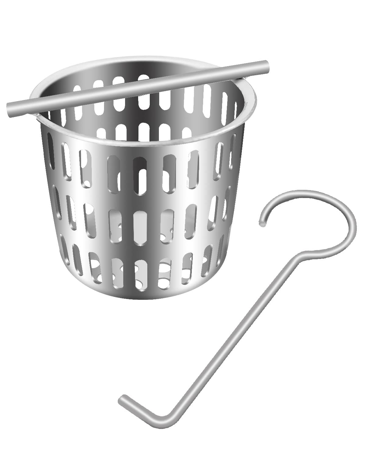 2 Inch Hair and Debris Strainer Shower Drain Strainer with Lifting Hook Stainless Steel Debris Basket Shower Drain Catcher Hair Catcher for Floor Drain