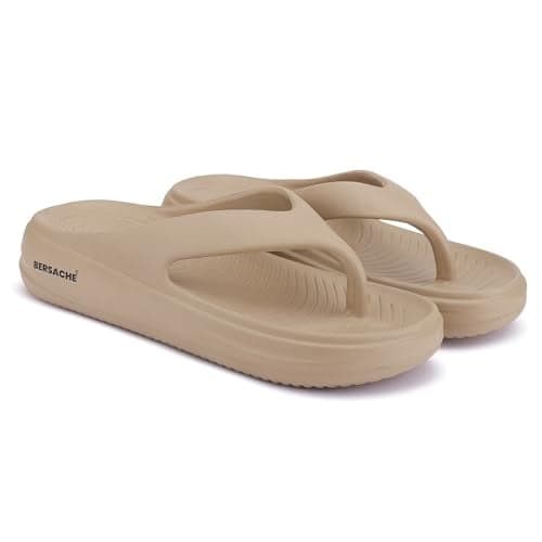 BERSACHE Extra Soft Classic Casual with Regular wear with Ultra Soft & Flexibility Technology Slipper for Women's Beige