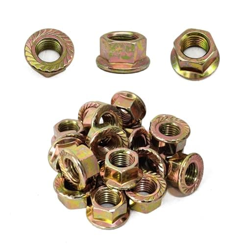 30PCS Exhaust Serrated Spin Hex Lock Nuts M10125 Compatible with Toyota Honda Accord Civic Odyssey Acura OEM 90212SA5003