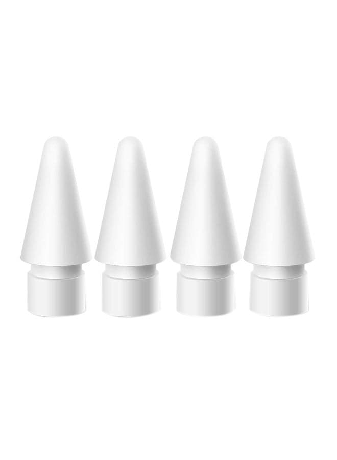 4-Piece Replacement Nib Set For Apple Stylus Pen White
