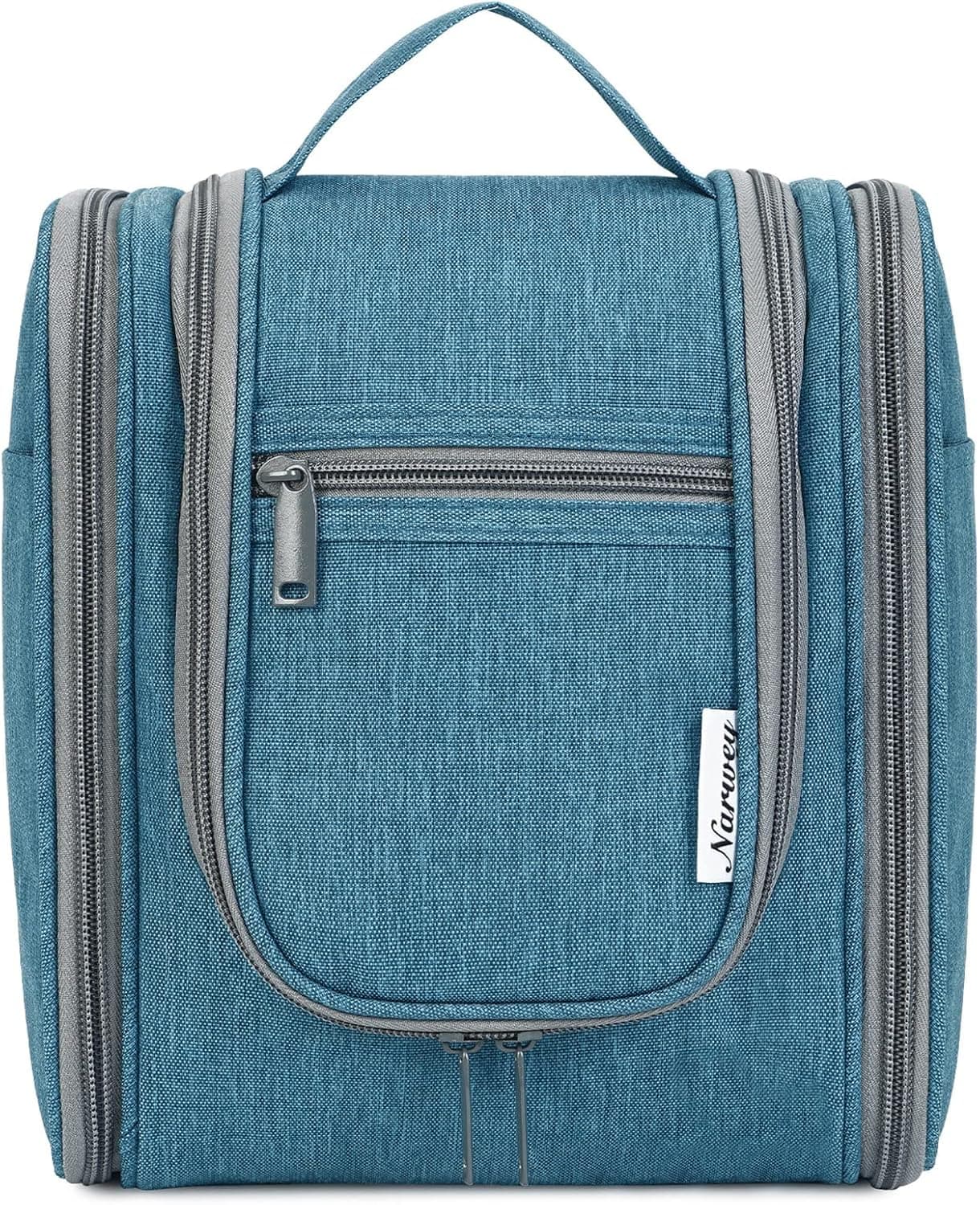 Narwey Small Hanging Travel Toiletry Bag Cosmetic Make up Organizer for Women and Men (Medium, Navy Blue)