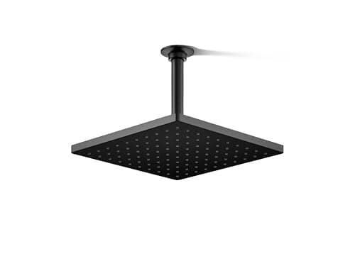 Kohler 26149-BL Honesty® 10" single-function rainhead, 2.5 gpm, Matte Black