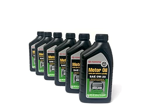 Toyota exxon mobil Case of 6 Quarts Full Synthetic TGMO SN 0W20 Oil
