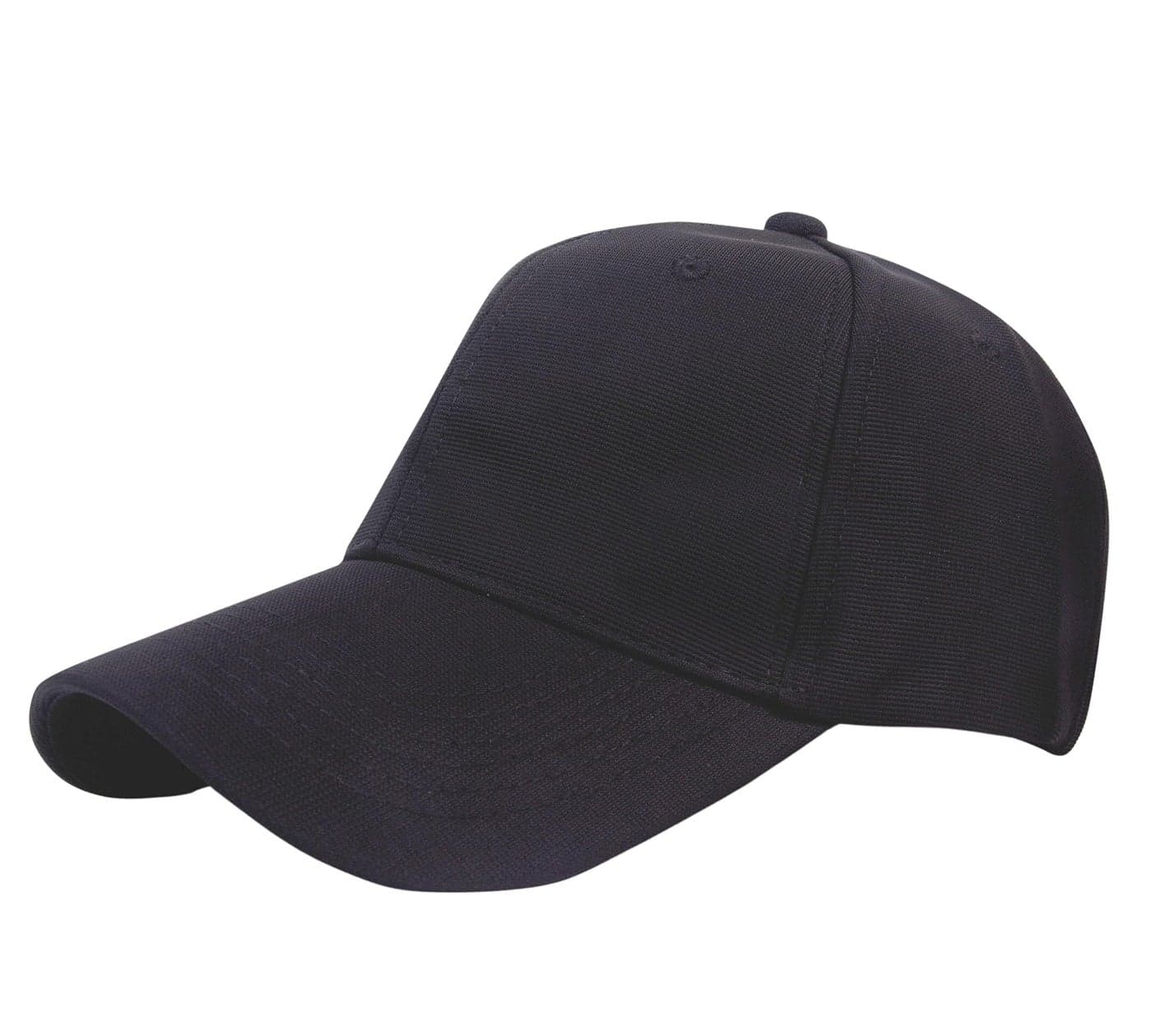 Aavjo Unisex Polyester Cap (SolidCapWithBuckle_Black_Free Size)