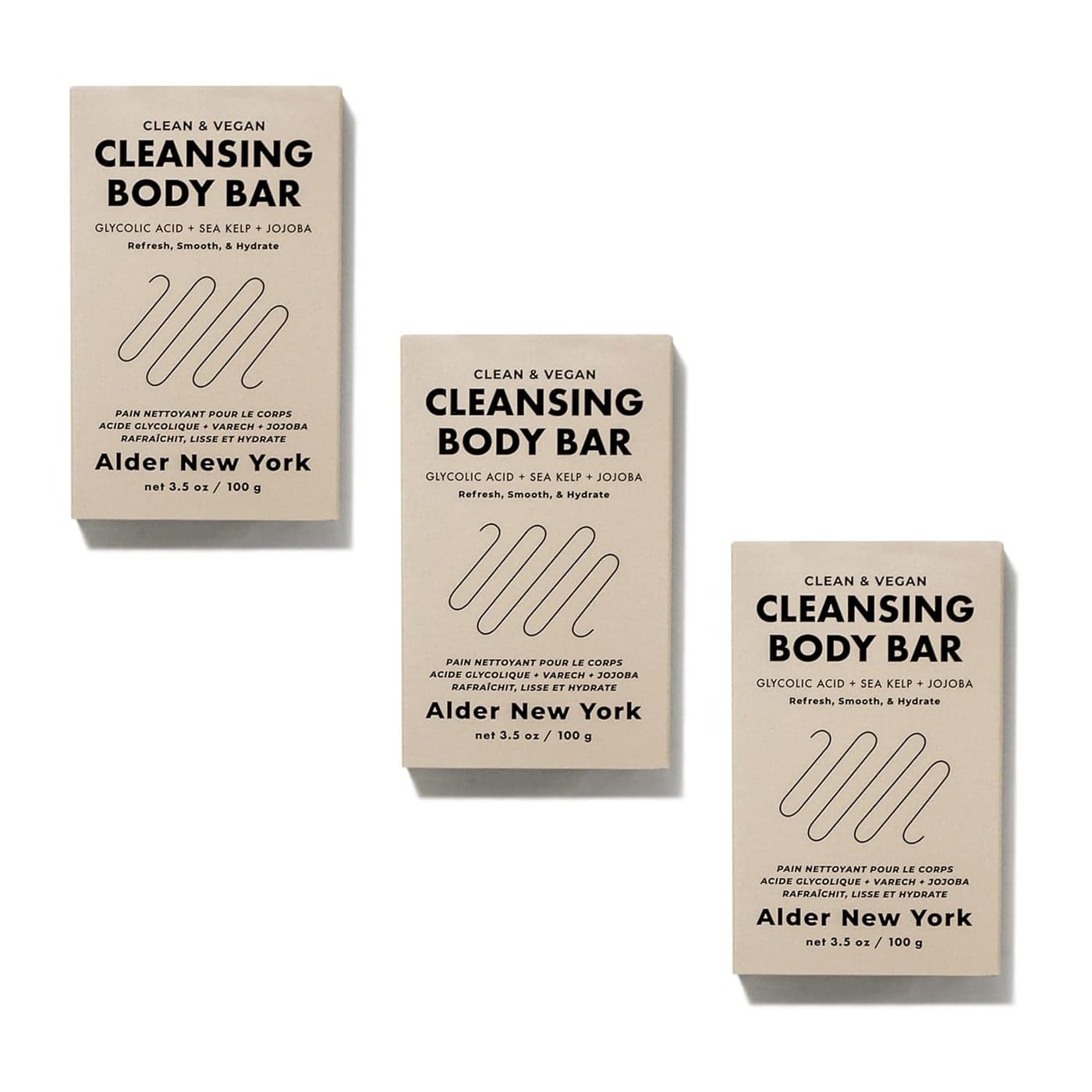 Alder New York Cleansing Body Bar 3 Pack