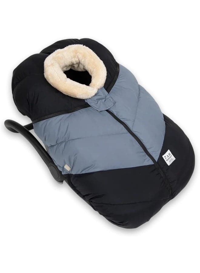 7AM Enfant Car Seat Covers - Cocoon Baby Cover for Boys & Girls, Rain & Snow Repellent, Breathable Windproof, Center Zipper, Universal Fit for Infant Car Seat