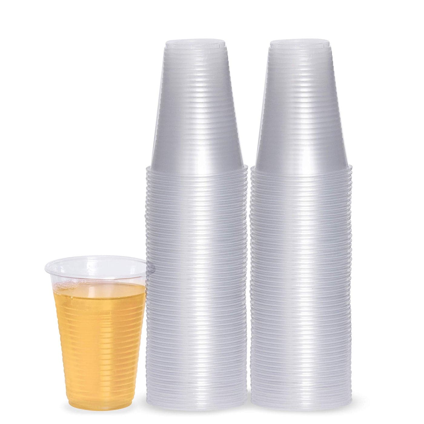 PLASTICPRO 3 oz Disposable Plastic Medium Weight Clear Drinking Cups 2400 Count