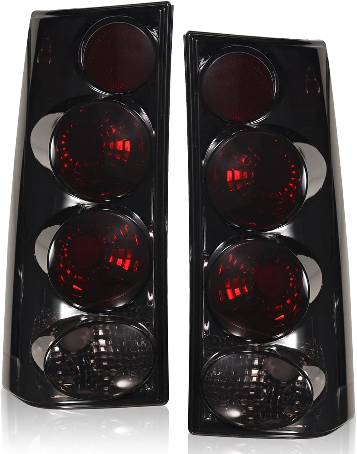 Boine Tail Light for 2003-2022 Chevy Express & GMC Savana Van - Driver & Passenger Side Rear Brake Lamps (Black Smoke)
