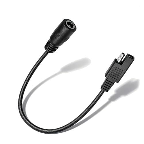 OatXtorpor Coax Female to SAE Motorcycle Gear Cable Compatible with Gerbing Heated Clothing Gloves Socks Vest Cable Power Adapter Charging Cord
