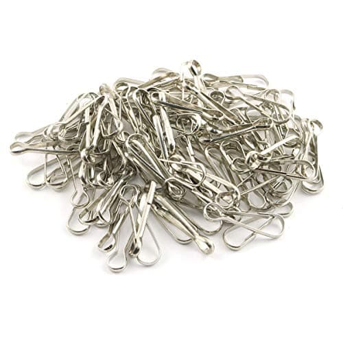 LQ Industrial Metal Spring Hook 100PCS 26mm/1Inch Metal Purse Zipper Pull Snap Clips Lanyard Hooks