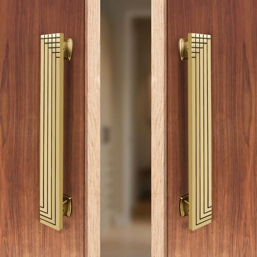 VOLO Antique Finish Door Handle for Main Doors - Pull-Push Handle for Wooden and Glass Doors in Home, Hotel, Office (Model SAM-04) (2, 450MM)