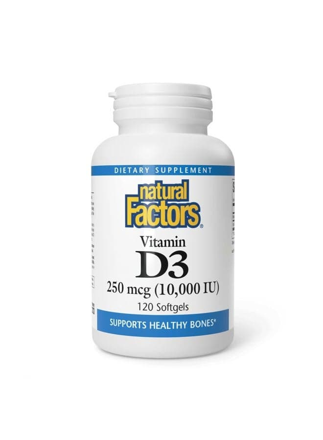 Vitamin D3 Supports Healthy Bones -10000 Iu- 120 Softgels -173939