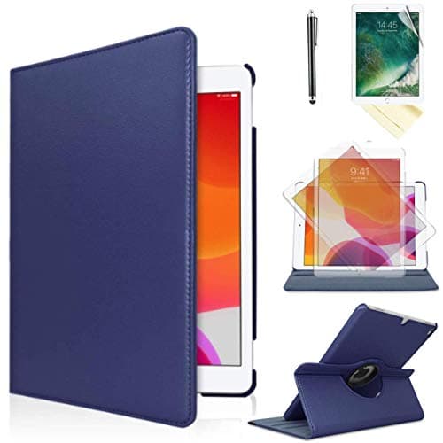 Case for ipad 4th / 3rd / 2nd Generation 9.7 inch (11Years ago Old Model) Model A1458 A1430 A 1416 Md510ll /A Mc979ll/A with Screen Protector Stand Smart Covers Support Wake/Sleep (Navy Blue)