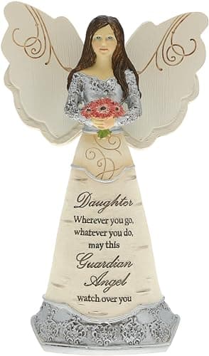 Pavilion Gift Company Elements Daughter Guardian Angel Figurine, 6", Red