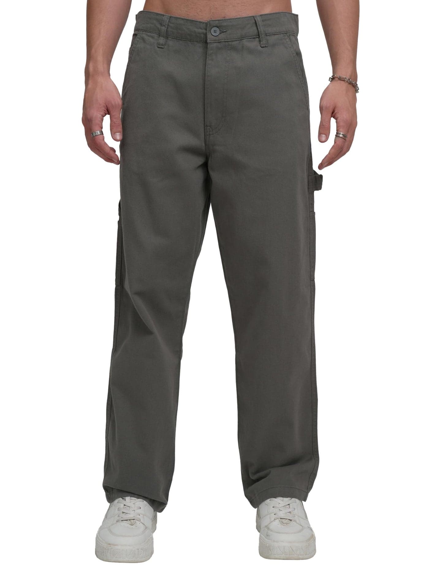 Highlander Men’s Carpenter Fit Cargo Trousers | Utility Pockets | Durable & Stylish | Casual & Outdoor Wear