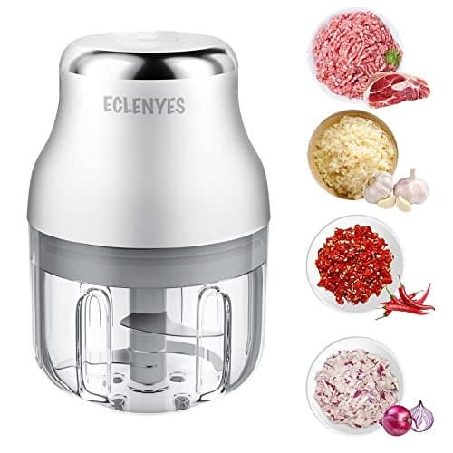 Garlic Chopper, Mini Food Processor, USB Rechargeable Mini Chopper, Powerful Garlic Crusher, Blender to Vegetable, Wireless Vegetable Chopper for Ginger, Chili, Fruit, Meat, etc(250ML)