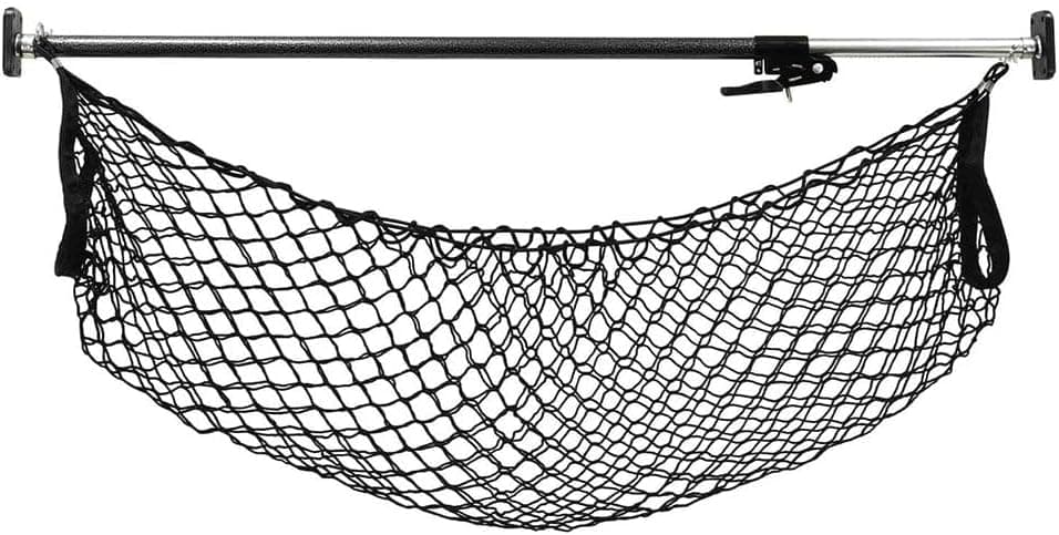 Mytee Products Adjustable Cargo Bar with Storage Net for Pickup Trucks, SUVs, and Trailers