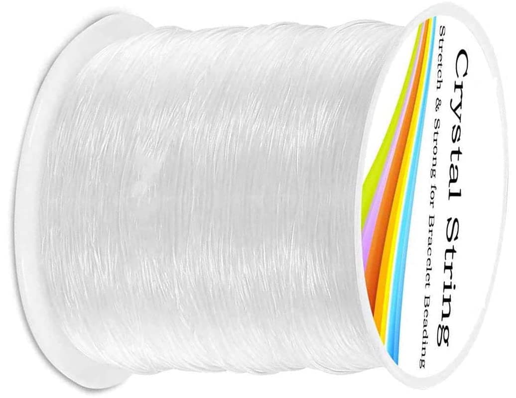 DIY Crafts Pack of 1 Pc, Non Stretch, 1 Pc, Elastic String, Non Stretchy Bracelet String Crystal String Bead Cord for Bracelet, Beading Jewelry Making Beadin (Pack of 1 Pc, Non Stretch)