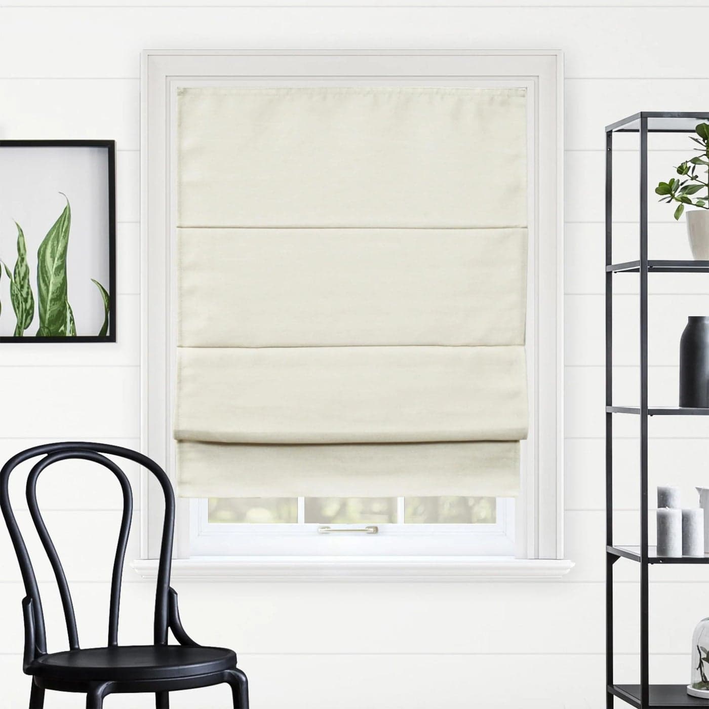 CHICOLOGY Roman Shades for Windows Roman Window Shades Roman Shades Blackout Shades Window Treatments Window Shades for Home Window Shade 23 W X 64 H Del Mar Moon Shell Blackout
