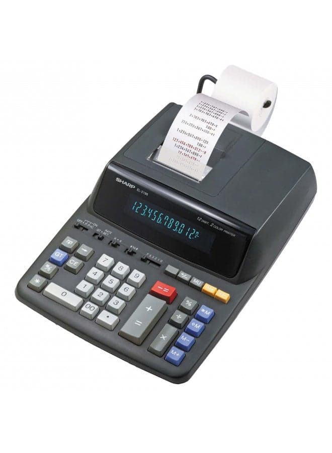 Sharp EL2196BL Standard Function Calculator, Black