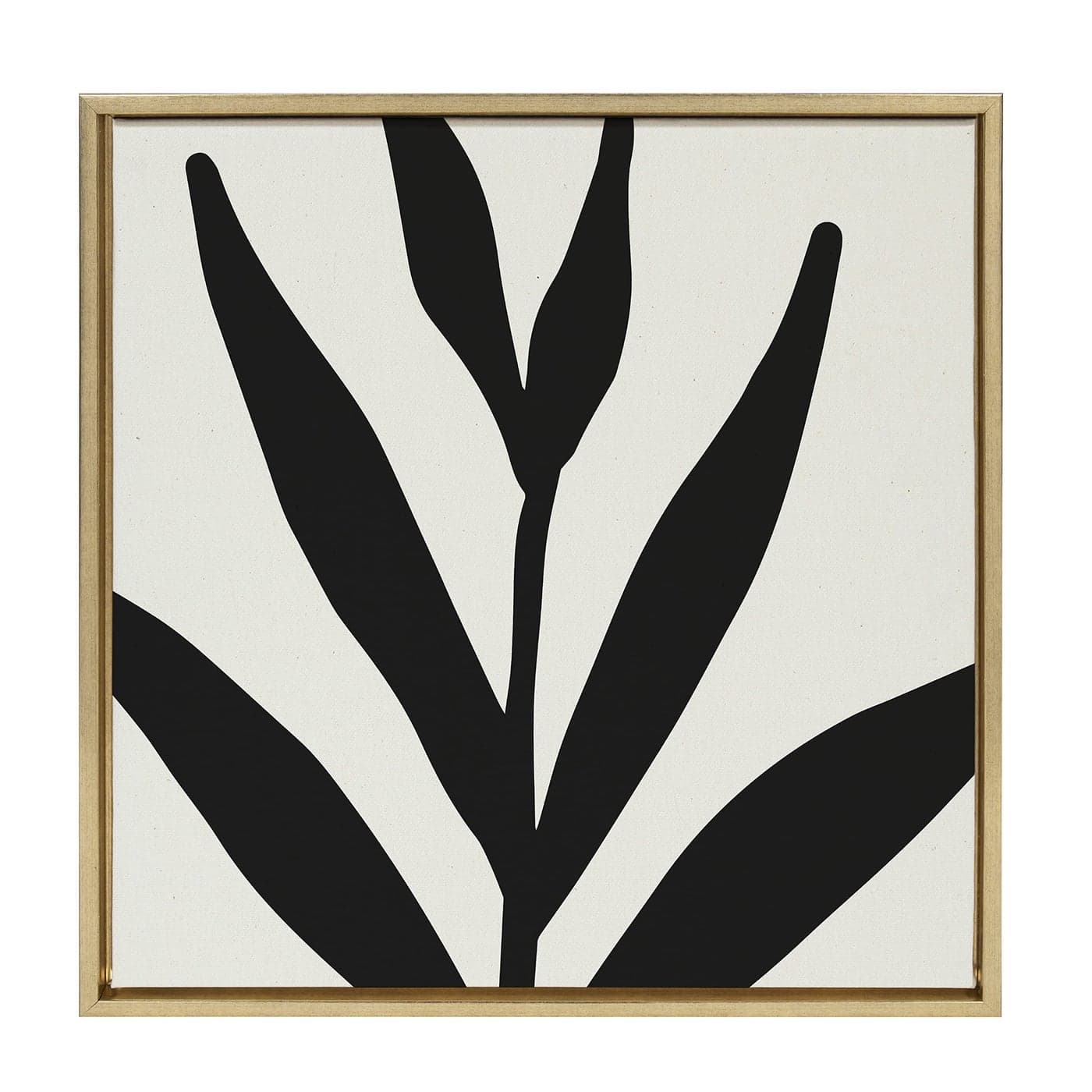 Kate and Laurel Sylvie Thinking of You Framed Canvas Wall Art by Rachel Lee of My Dream Wall 23x33 Gold Decorative Abstract Art for Wall