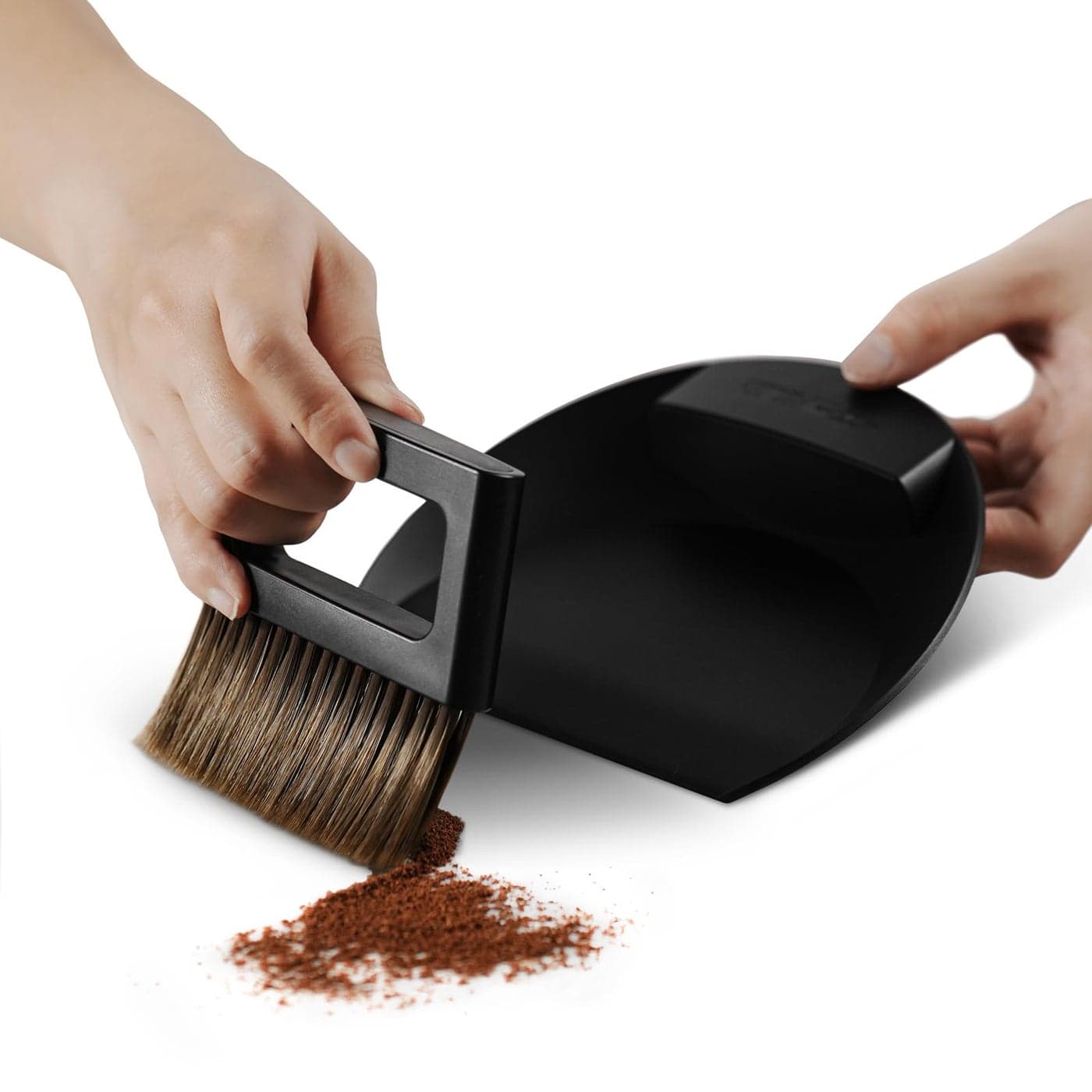 MHW3BOMBER Small Coffee Brush Hand Broom and Dustpan Set Magnetic Small Brush and Dustpan Set Soft Bristles Dust Pan Brush for Home Kitchen Coffee Counter Office B5188B