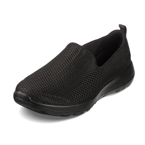 Skechers Women's Go Walk Joy Sneaker – 5GEN Cushioning, Air-Cooled GOGA Mat, Breathable Mesh Upper, Black, 11