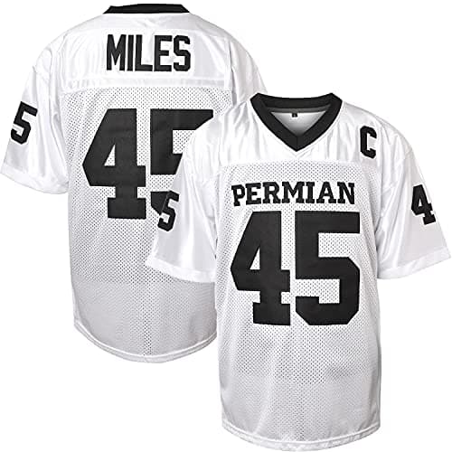 Boobie Miles Permian High School Football Jersey - Friday Night Lights Movie Jersey - White, XX-Large
