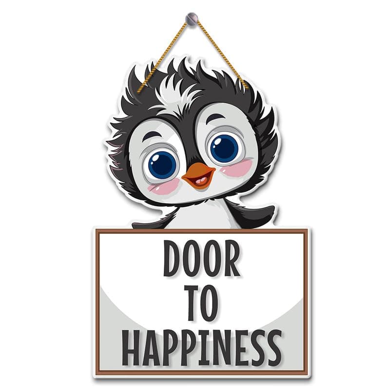 Yey Door to Happiness Wall Hanging for Home Decor | Office | Living Room | Bedroom | Gifts | Quotes Decorative Items | House Decoration | Artworks Wall Hangings | Wall Art (Single piece Wall hanging)