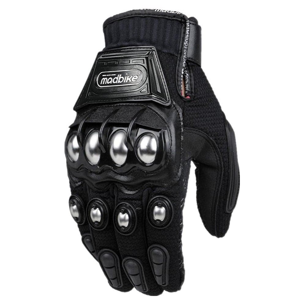ILM Touchscreen Alloy Steel Outdoor Gloves Motorcycle Powersports Racing Gloves XL Black Model 10C
