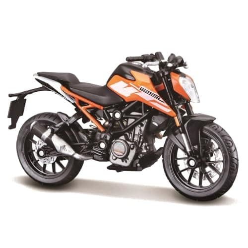 Bburago KTM 250 Duke Motorbike - 1:18 Scale - Incredibly Detailed Die-Cast Replica Collectible Motorcycle, Metal