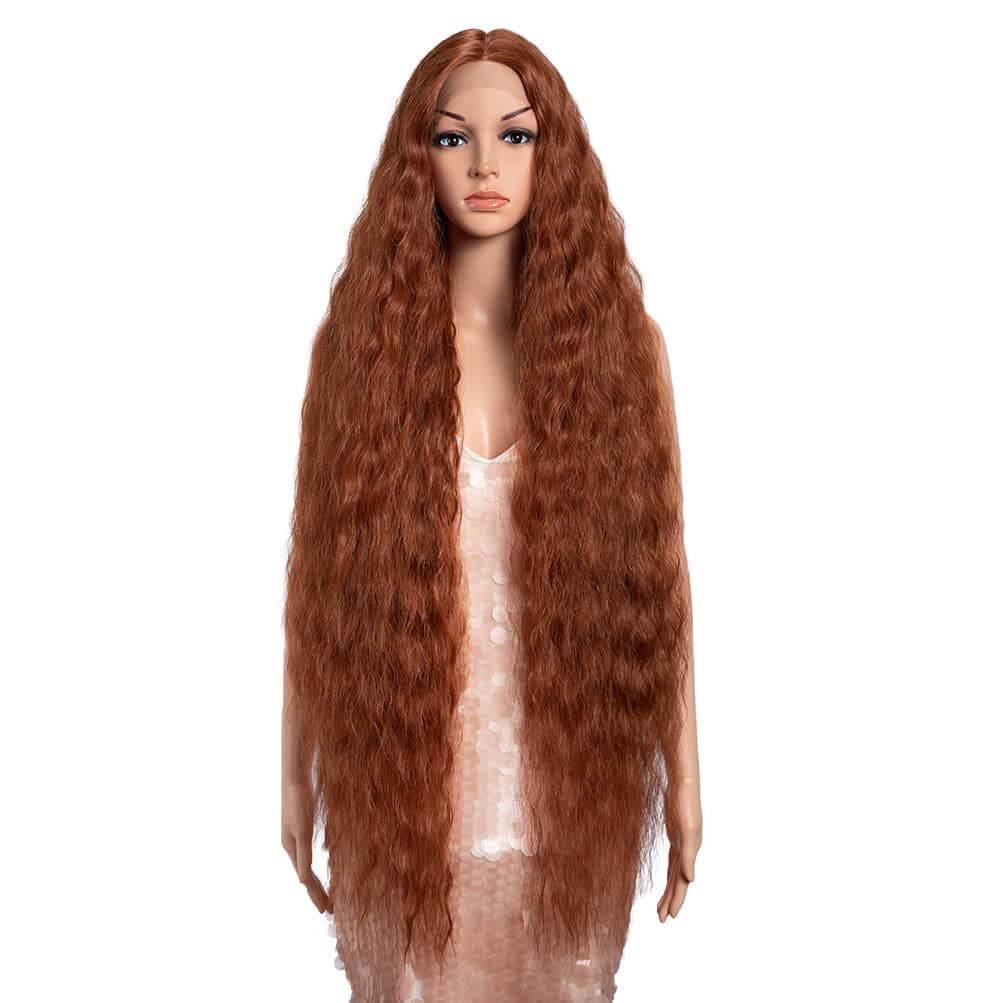 Style Icon 41 Lace Front Wigs Long Wavy Synthetic Wigs with Baby Hair Half Hand Tied 130 Density Wigs 41 130T NEW