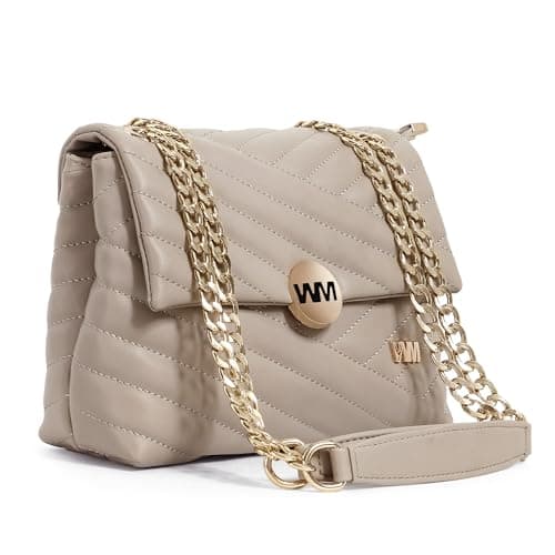 WOMEN MARKS® Embroidered sling and shoulder bag for women/girls (OFF WHITE)