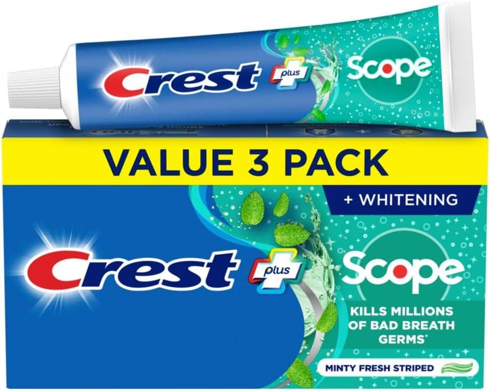 Crest Complete Whitening Scope Toothpaste Minty Fresh 54 Ounce459 Grams 3 Pack