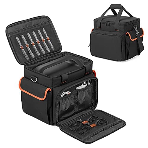 Trunab Carrying Case Compatible with Jackery Portable Power Station Explorer 1000, Storage Bag with Water-Resistant Bottom and Front Pockets for Charging Cable and Accessories