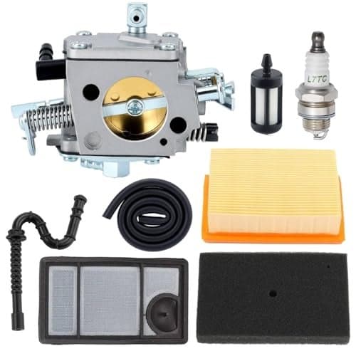 TS400 Carburetor Maintenance Kit for Sthil TS 400 TS400 Concrete Cut-Off Saw Tillotson HS-274E with Air Filter Fuel Line Spark Plug Replace 4223 120 0600