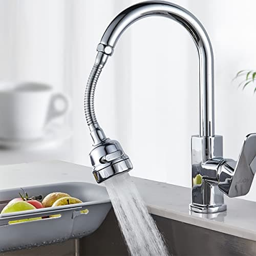 Kitchen Faucet Sprayer Attachment Movable Faucet Extender for Kitchen Sink 360 Rotatable Sink Faucet Head AntiSplash Tap Booster Shower and Water Saving Faucet for Kitchen