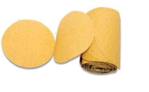 Karebac LR5C320 Premium Gold 5 PSA 320Grit Sanding Discs CWeight Aluminum Oxide Stearated Pack of 100
