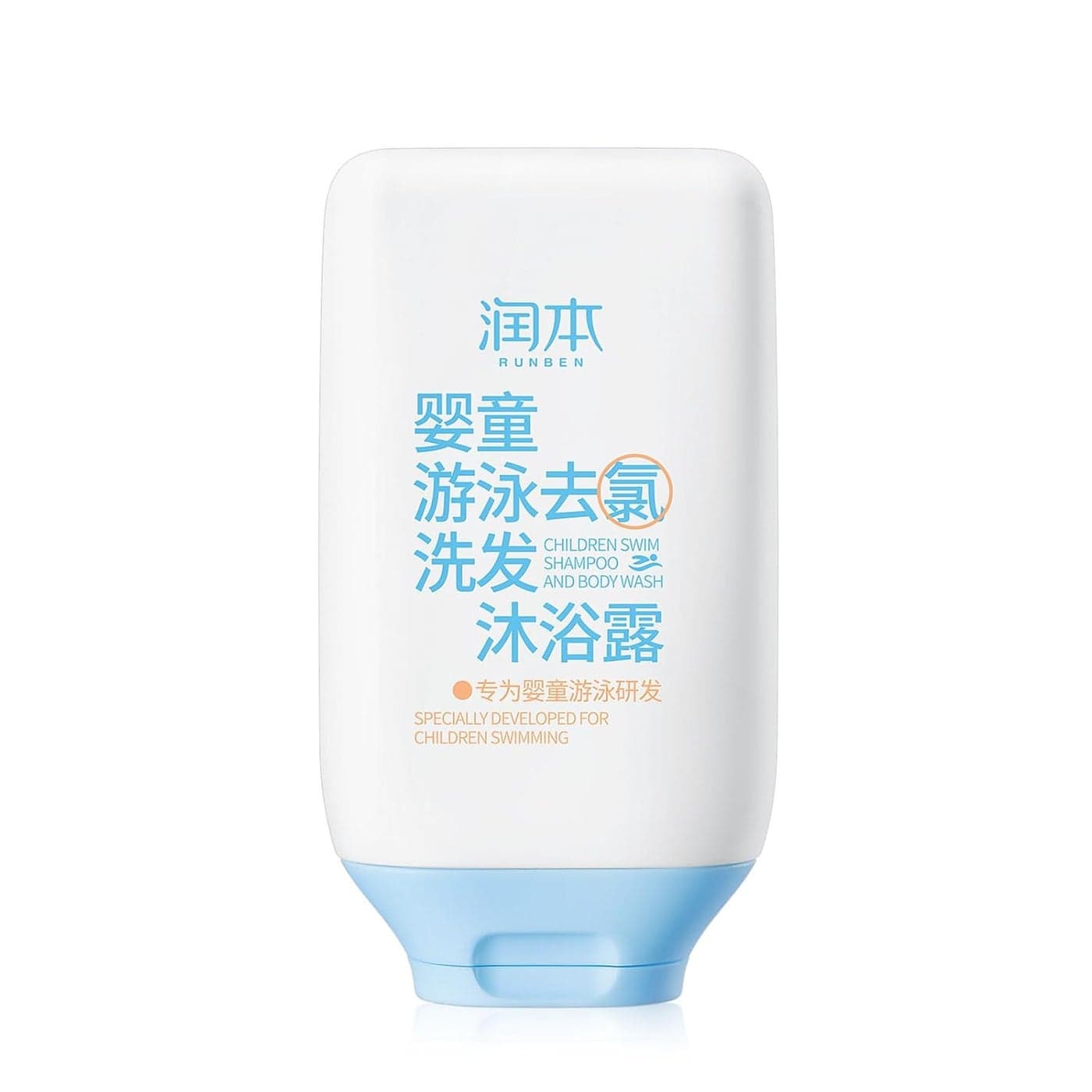 RUNBEN Kids Swim 2in1 Shampoo Body Wash After Swim Care for Baby Chlorine Removal Wash for Swimmers Hydrating Gentle for Sensitive Skin Specially Developed for Children Swimming 335 oz