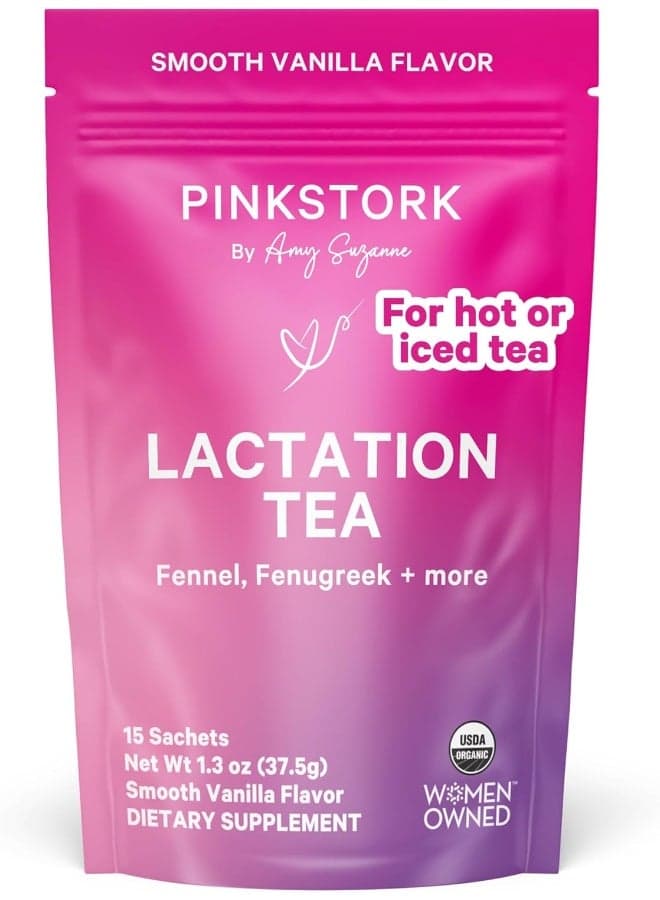 Pink Stork - Lactation Nursing Tea Smooth Vanilla 15 Sachet(S)