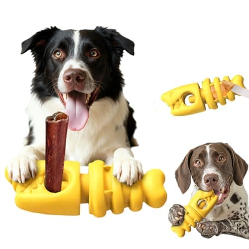 TianfuSpanda Affordable Bully Stick Holder for Medium/Large Dogs-Keep Dogs Busy & Safe, Dog Toy-Choke Prevention, 3-in-1 Treat Holder Toy for Dogs Over 30 Lbs