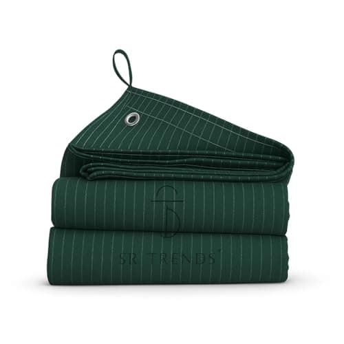SR TRENDS 700 GSM Waterproof Tarpaulin | Durable, UV-Resistant Tarp for Outdoor, Construction & Camping (Green, 12 x 10 FT)