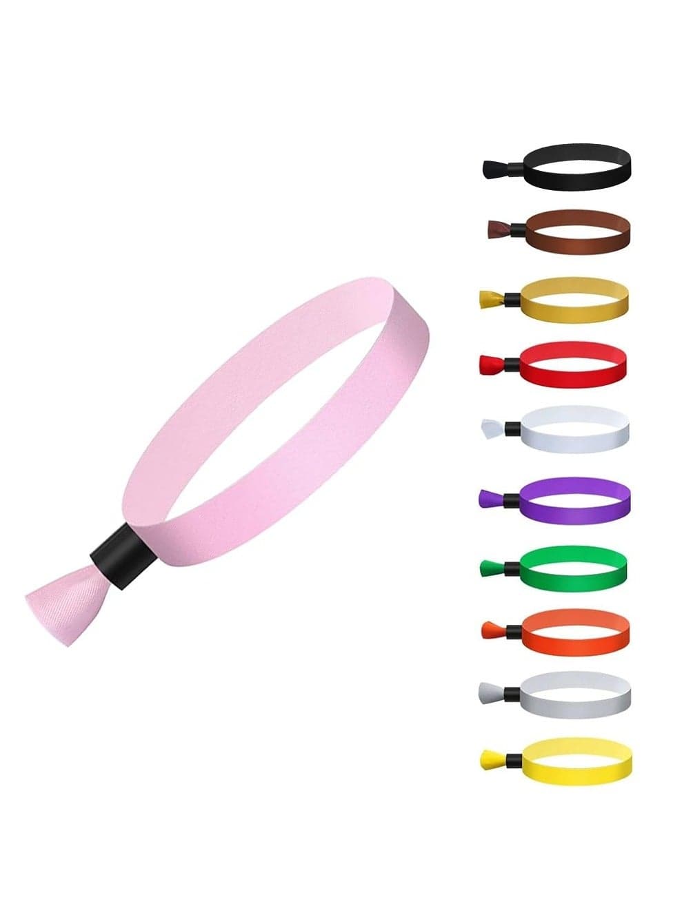 Cloth Event Wristbands, Wristbands for Events - Soft Fabric Wristbands for Admission, Identification and Security at Events - Perfect for Parties, Festivals, Concerts
