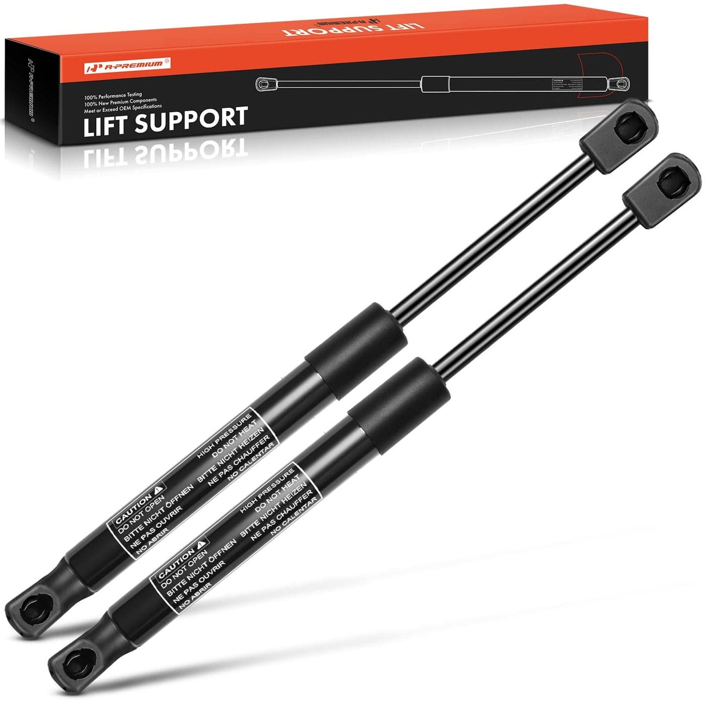 APremium Front Hood Lift Supports Shock Struts Compatible with Select Land Rover Models LR2 20082015 Sport Utility Replace 6H5216C826BD2PC Set